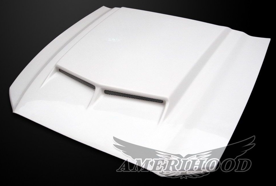 Fiberglass Type-C Style Heat Extractor Hood 13-14 Ford Mustang